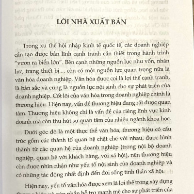 Văn Hoá Thương Hiệu Nguồn Lực Nội Sinh Của Doanh Nghiệp Việt Nam