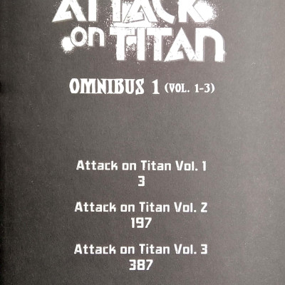 Attack On Titan Omnibus 1 (Vol. 1 - 3)