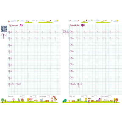 Sách - Vở Tập Viết Trọn Bộ Cho Bé Vào Lớp 1 - Phiên Bản Mới Nhất 5 Trong 1