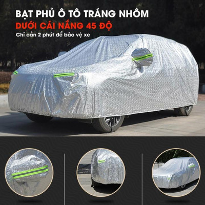 Bạt phủ xe ô tô 5 chỗ bán tải Ford Ranger, Bạt trùm xe bán tải cao cấp chất liệu vải PEVA chống nắng mưa không thấm nước