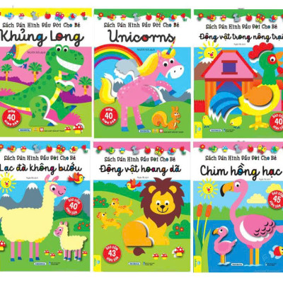 Sách - Combo 6 Cuốn Dán Hình Đầu Đời Cho Bé - ndbooks