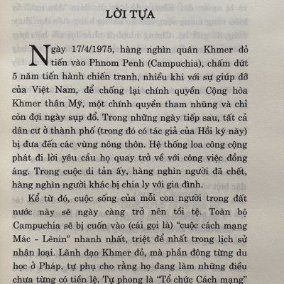 Thoát khỏi địa ngục Khmer đỏ- Hồi ký của một người còn sống (Xuất bản lần thứ ba) (Sách tham khảo)