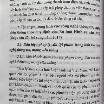 Tội Phạm Trong Lĩnh Vực Công Nghệ Thông Tin, Mạng Viễn Thông Theo Luật Hình Sự Việt Nam