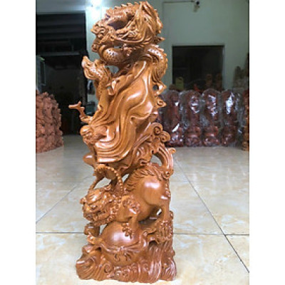 Tượng đạt ma sư tổ hàng long bằng gỗ bách xanh thơm nức kt cao 40×15×8cm