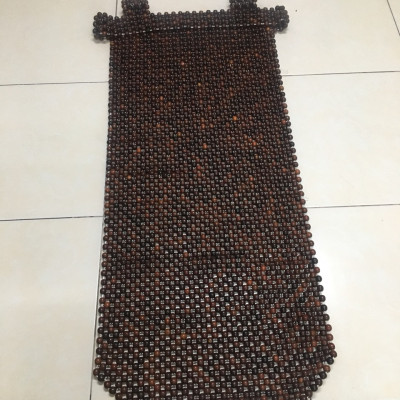 Đệm lót ghế ô tô hạt gỗ Mun hạt 12ly - kích thước 105 cm x45cm 