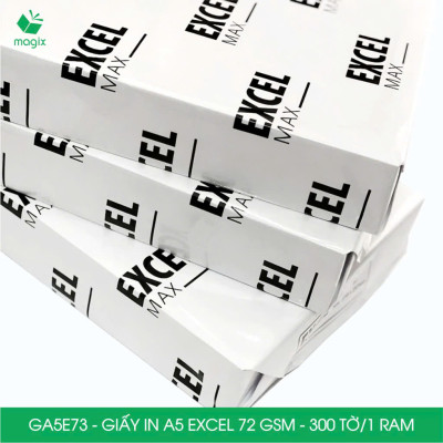 Combo 5 ram Giấy in đơn hàng A5 Excel 72 gsm - Giấy in văn phòng