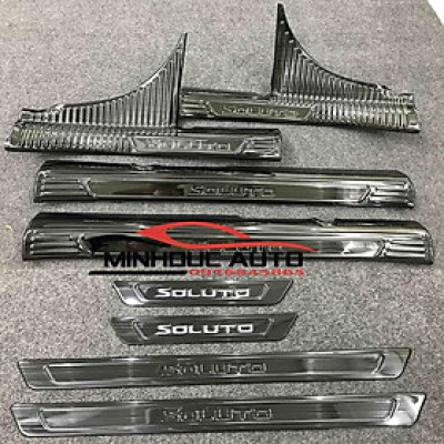 Ốp bậc cửa trong ngoài titan Kia Soluto