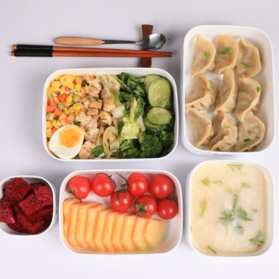 Set 02 hộp đựng thực phầm White Pack 700ml và 800ml, thiết kế tinh tế, đẹp mắt, khả năng giữ kín hơi vượt trội - nội địa Nhật Bản 