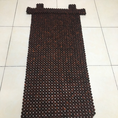 Đệm lót ghế ô tô hạt gỗ Mun hạt 12ly - kích thước 105 cm x45cm 