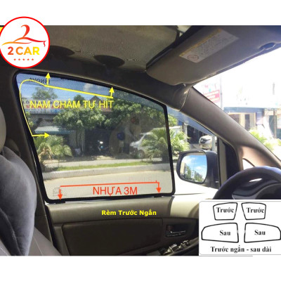 Rèm Che Nắng Ford Everest 2008-2015,2017-2021,2022-2023 Rèm Chắn Nắng Nam Châm Cho Xe ô tô, Bộ 4 Tấm, có nam châm