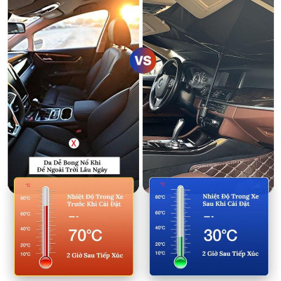 Ô Che Nắng Kính Lái Ô Tô Dù Che Nắng Ô Tô Cao Cấp Chống Nắng Chống Tia UV Hiệu Quả 58