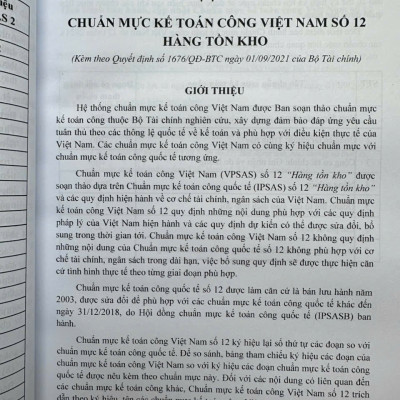 Sách Hệ Thống Chuẩn Mực Kế Toán Công Việt Nam – VPSAS (V2526T)
