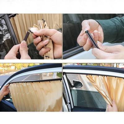 Rèm che nắng xe Mazda CX5 Vải Lụa Cao Cấp Gắn Nam Châm Keo 3M