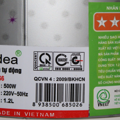 Nồi Cơm Điện Nắp Gài Geidea AG-266 - Màu Ngẫu Nhiên - Chính Hãng
