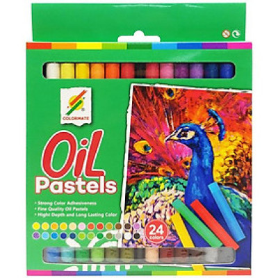 Hộp 24 Bút Sáp Màu Dầu - Colormate 113219