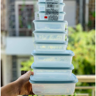Hộp trữ đông, bảo quản thực phẩm Freezermate Fit in Pack nhựa nguyên sinh an toàn hàng Made in Japan