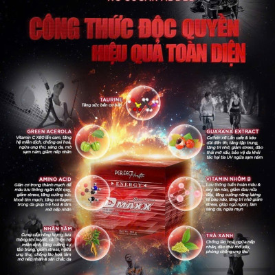 DMAXX thức uống bổ sung vitamin năng lượng không đường DAMODE 100 gói màu đỏ mỗi gói 2,2gr