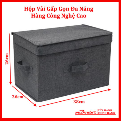 Hộp Đựng Đồ Đa Năng TD1 – Túi Vải Đựng Quần Áo Chăn Màn Phong Cách Thụy Điển Sang Trọng, Lịch Sự – Hàng Chính Hãng