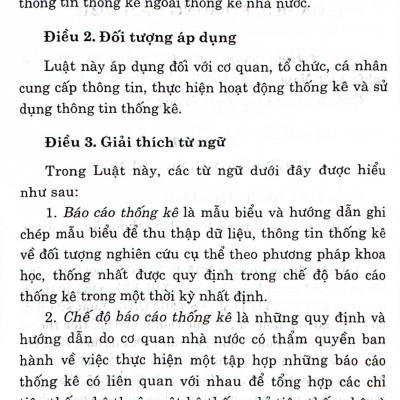 Luật Thống Kê (Hiện Hành) (Sửa Đổi, Bổ Sung Năm 2021)