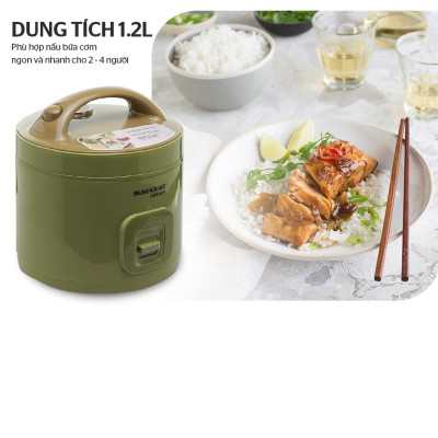 Nồi Cơm Điện 1.2L Sunhouse MaMa SHD8265 - Màu Ngẫu Nhiên - Hàng Chính Hãng