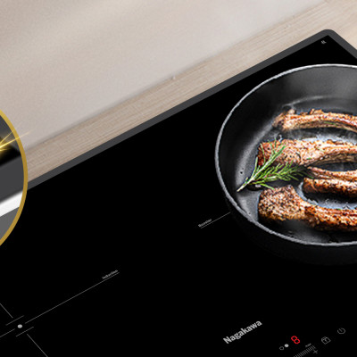 Miễn phí giao lắp toàn quốc - Bếp đôi điện từ Nagakawa UltraSlim NK2C28M - Made in Malaysia - Bảo hành 5 năm - Hàng chính hãng