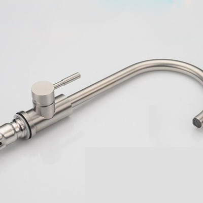 Vòi rửa chén bát nóng lạnh Inox SUS 304 tặng 2 dây cấp nước nóng lạnh (60 cm)