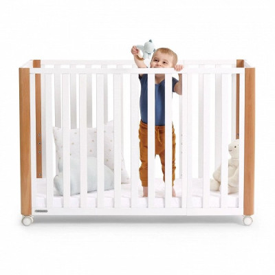 GIƯỜNG CŨI/ NÔI CŨI ĐA NĂNG 2 TRONG 1 (KHÔNG CÓ PHỤ KIỆN NỆM) DÀNH CHO BÉ TỪ 0 THÁNG TUỔI NICO KINDERKRAFT - HÀNG CHÍNH HÃNG