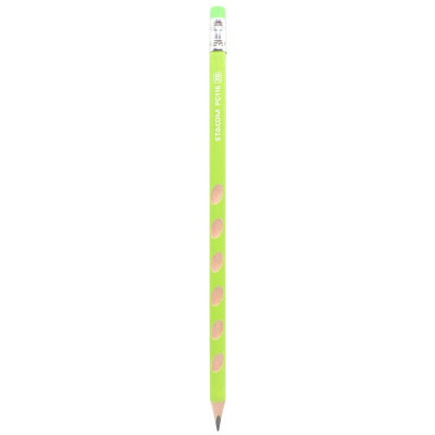 Bút Chì Gỗ Định Vị Có Tẩy Graphite 2B - Stacom PC116P-2B (Màu Thân Bút Giao Ngẫu Nhiên)