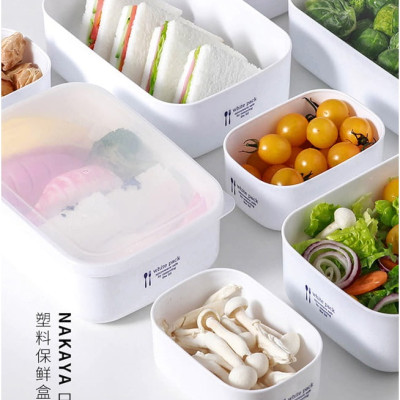 Hộp đựng thực phẩm chữ nhật Nakaya 900ml thích hợp dùng trong lò vi sóng - xuất xứ Nhật Bản