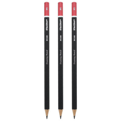 Vỉ 3 + 1 Bút Chì Gỗ 2B - Stacom V3PC101-2B
