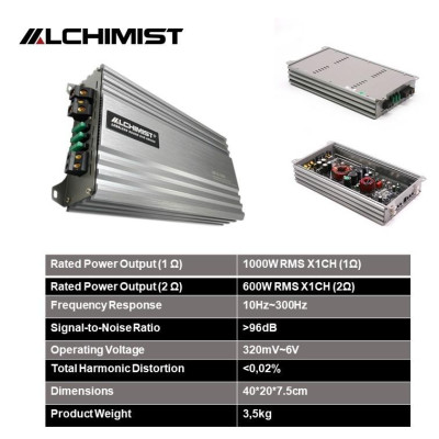 DSP ô tô 1 Kênh Class D AD1C-1200 loại Mono 1200W - Bộ Khuếch Đại Âm Thanh Ô Tô Kỹ Thuật Số Cao cấp