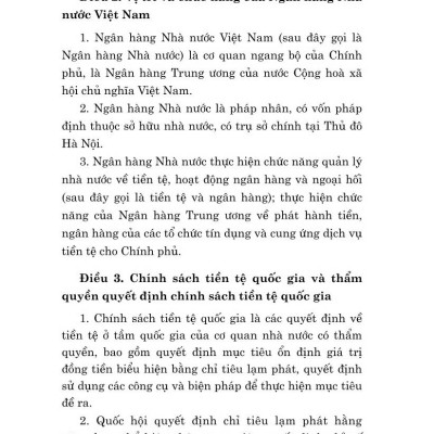 Luật ngân hàng nhà nước Việt Nam (hiện hành) (sửa đổi, bổ sung năm 2022)