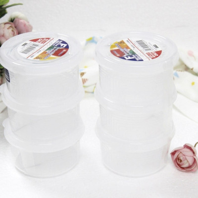 Combo 2 sản phẩm set 03 hộp chia thức ăn 200ml-180ml, thiết kế tinh tế, đẹp mắt, khả năng giữ kín hơi vượt trội - nội địa Nhật Bản 
