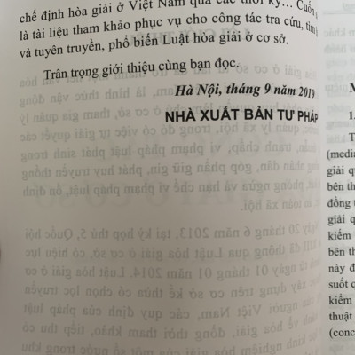 Công tác hòa giải ở cơ sở