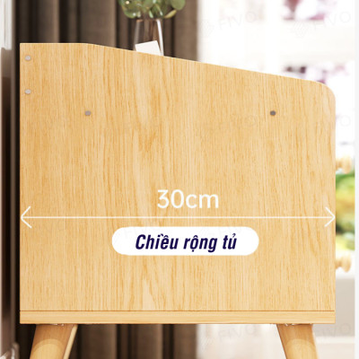 Kệ Tủ Đầu Giường Gỗ FIVO FT40 Mini Màu Gỗ Nhiều Ngăn Đẹp Hiện Đại, Sản Phẩm Nội Thất Lắp Ráp Đơn Giản