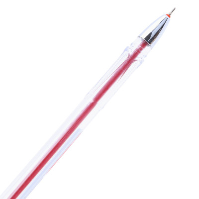 Vỉ 5 Cây Viết Gel Đậy Nắp Digno Selfy - Mực Đỏ (0.7mm)