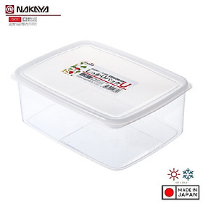 Hộp nhựa Nakaya 3L bảo quản thức ăn trong tủ lạnh, có nắp mềm - Hàng nội địa Nhật Bản