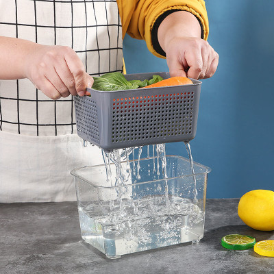 BỘ HỘP KÈM RỔ ĐỂ TỦ LẠNH BẢO  QUẢN THỰC PHẨM 2 IN 1 GIẢI PHÁP BẢO QUẢN THÔNG MINH TIỆN LỢI CAO CẤP