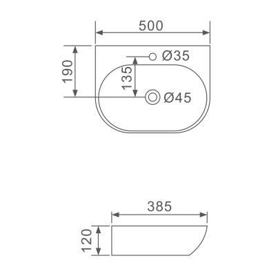 CHẬU LAVABO SỨ NGA CAO CẤP GAPPO  GT702