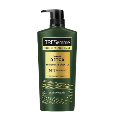 Dầu Gội Tresemmé Salon Detox Gừng & Trà Xanh Giúp Tóc Chắc Khoẻ 640g