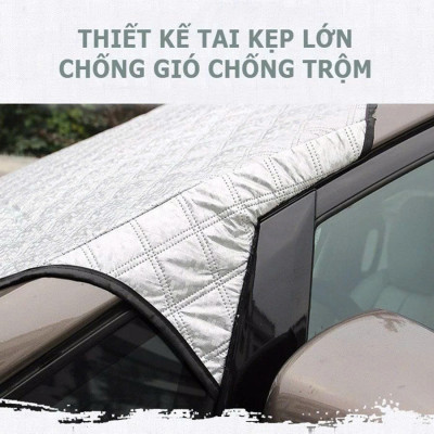Bạt Che Kính Lái Ô Tô 3 Lớp Cao Cấp – Cách Nhiệt, Chắn Tia UV, Giữ Xe Mát Mẻ  Xe 4 Chỗ , 7 Chỗ , Kèm Túi Đựng Đẹp 