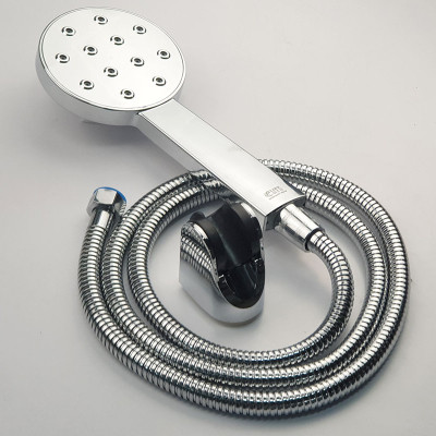 Bộ tay dây sen siêu tăng áp 1 chế độ chảy, dòng nước xoáy độc đáo Eurolife EL-120SH (Trắng bạc)