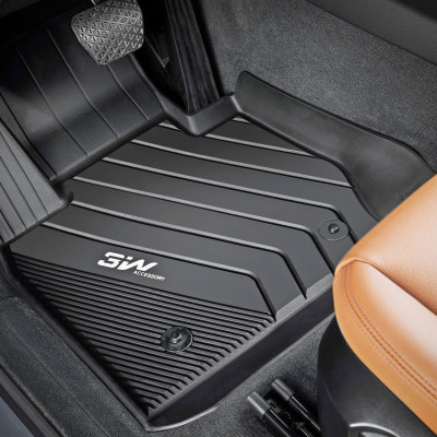 Thảm lót sàn xe ô tô BMW X4 2014-2017 nhãn hiệu Macsim 3W - chất liệu nhựa TPE đúc khuôn cao cấp - màu đen