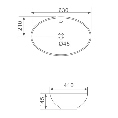 CHẬU LAVABO SỨ NGA CAO CẤP GAPPO GT309