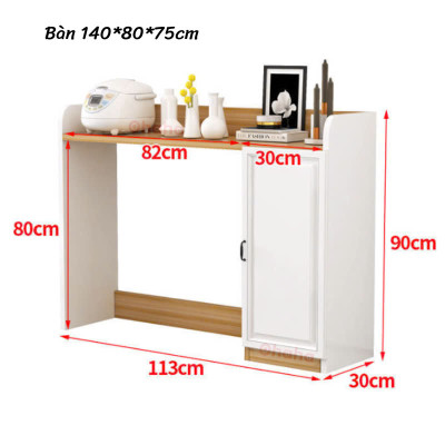 [Miễn phí lắp đặt và vận chuyển tại TP.HCM] Bộ bàn ăn thông minh xếp gọn kèm hệ tủ đồ - BA020