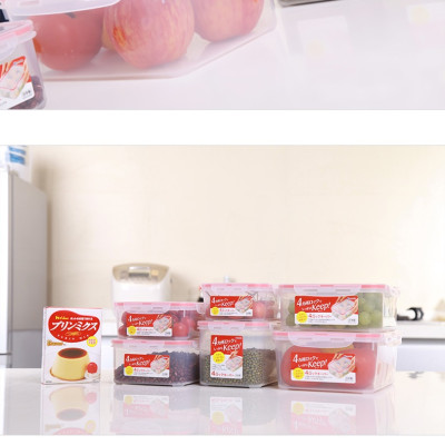 Combo 4 hộp nhựa trong đựng thực phẩm Inomata - Hàng nội địa Nhật Bản