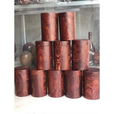 Hộp đựng trà ,chè bằng gỗ trắc đẹp KT  20× cao 12cm