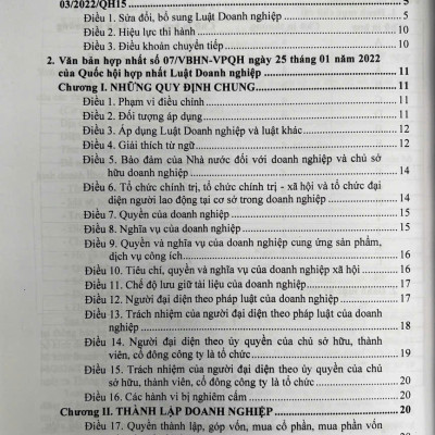 Luật Doanh Nghiệp ( Sửa Đổi, Bổ Sung ) Hệ Thống Các Văn Bản Quy Định, Hướng Dẫn Chi Tiết Thi Hành