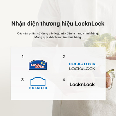 Hộp thủy tinh LocknLock BLANC bảo quản thực phẩm 2 ngăn 1040ml LLG1202 - Hàng chính hãng, chịu nhiệt cao, có ngăn - JoyMall