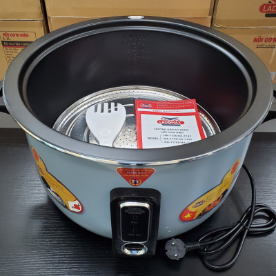 Nồi cơm công nghiệp chuyên quán 5.6L Ladomax có vỉ inox chống cơm cháy, mâm nhiệt oxi hóa cứng chống teo-Hàng chính hãng